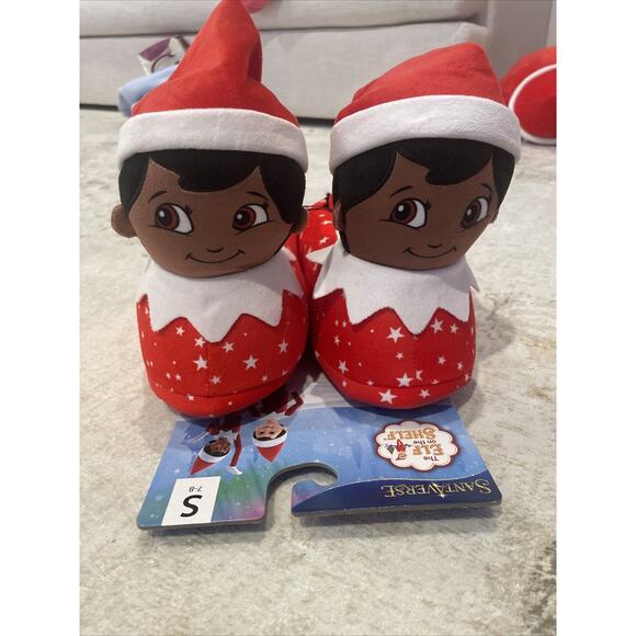 NWT Elf On The Shelf Boy Elf Slippers‎ Size Small 7-8 Christmas - Picture 1 of 3